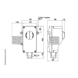 Kültéri termosztát manuális IP55 