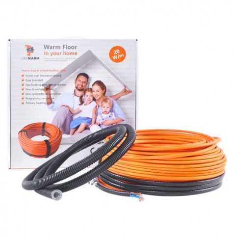 Vykurovací kábel – LIKEWARM 20W/m - 10m