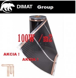 D610 Vykurovacia fólia :š. 100 cm , 100 W/b.m , 100 W m2